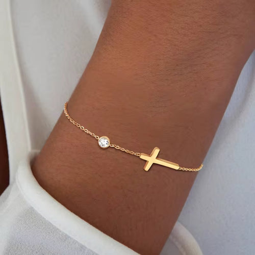 Cross & Sparkle Bracelet