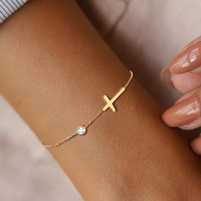 Cross & Sparkle Bracelet