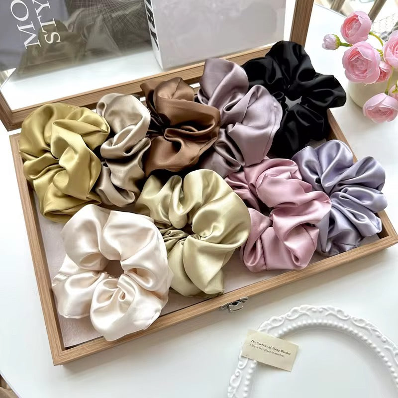 Satin Scrunchie Duo