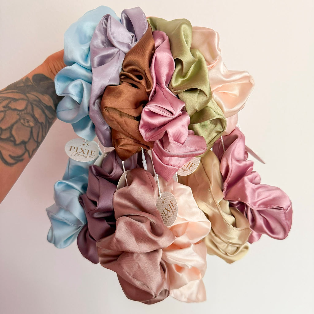 Satin Scrunchie Duo