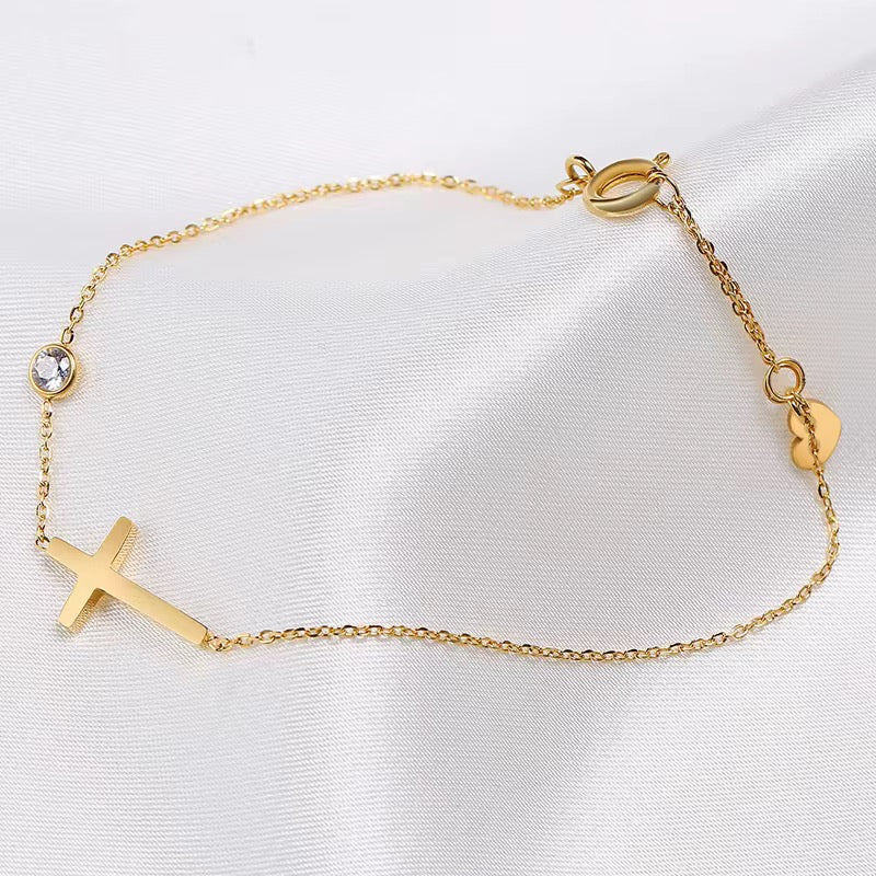 Cross & Sparkle Bracelet