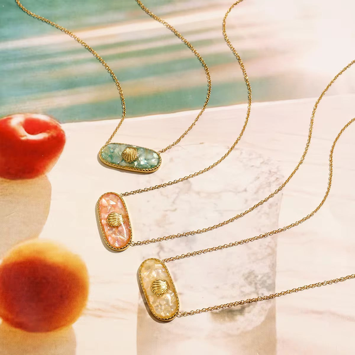 Shimmer Shell Necklace