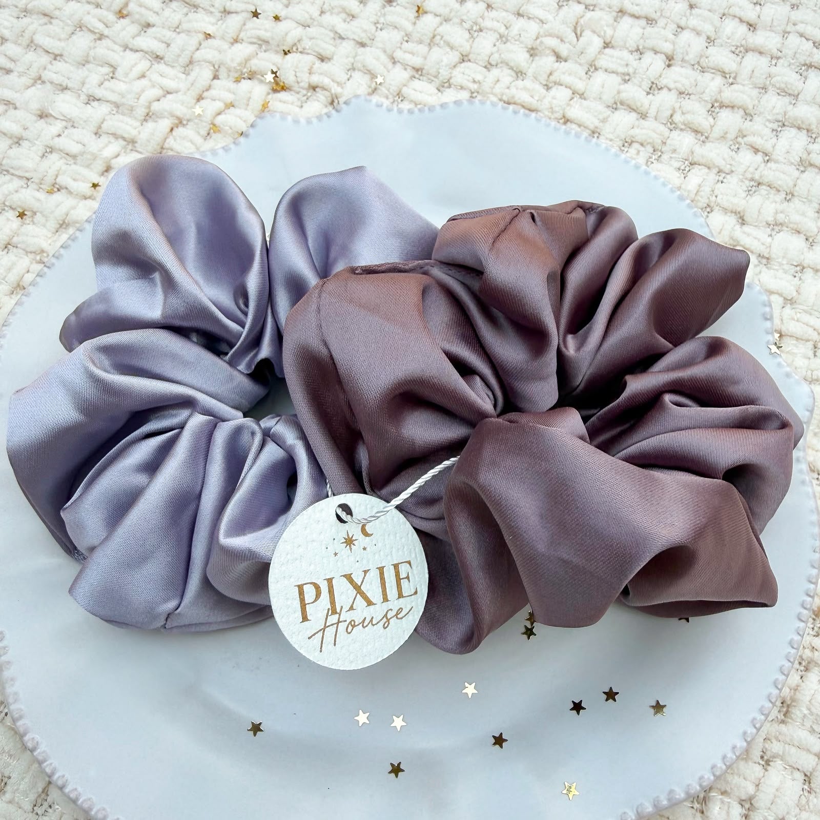 Satin Scrunchie Duo