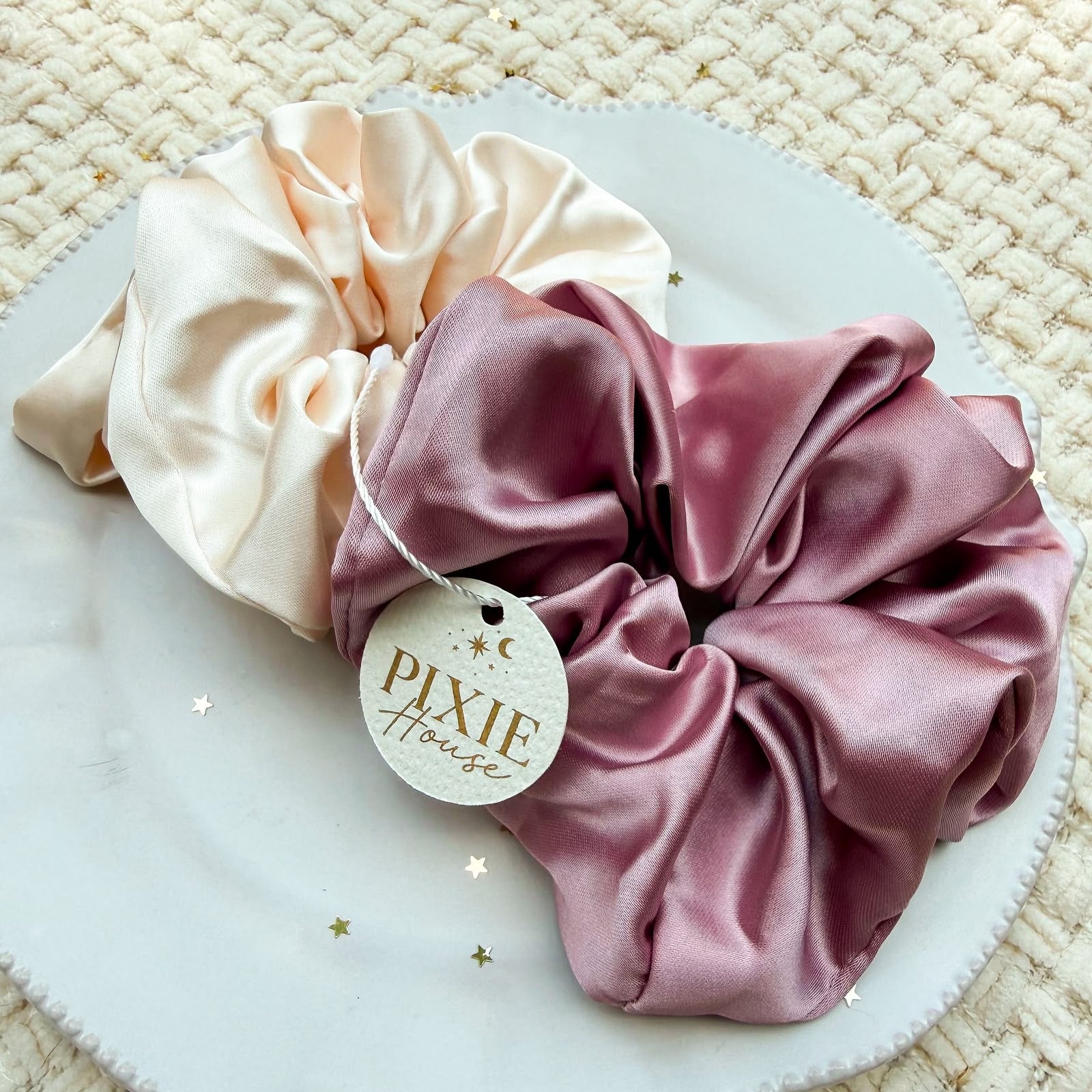 Satin Scrunchie Duo