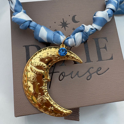 Blue Moon Scarf Choker