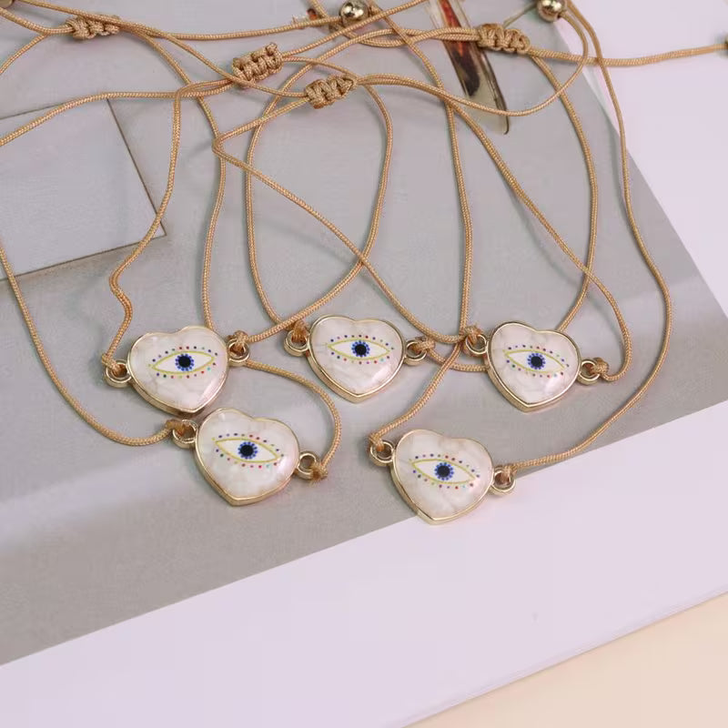 Evil eye Heart bracelet
