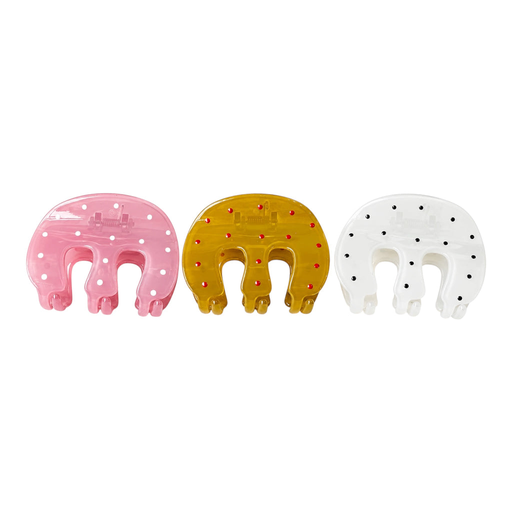 Polka Dot Hair Claw
