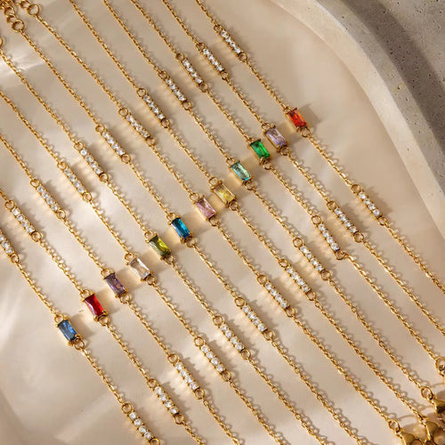 Crystal & Cross Bracelet Duo