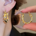 Chunky Pearl Hoops