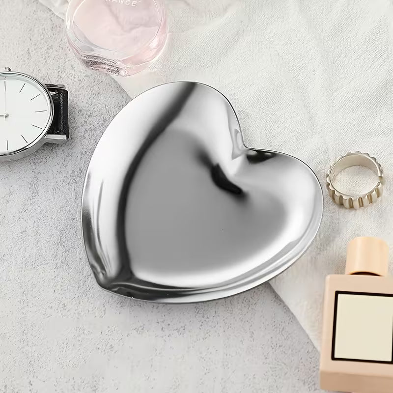 Silver Heart Trinket Dish